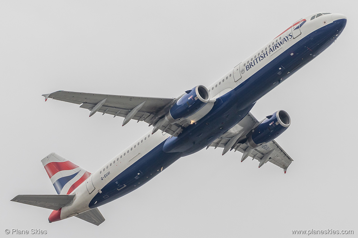 British Airways Airbus A321-200 G-EUXI at London Heathrow Airport (EGLL/LHR)