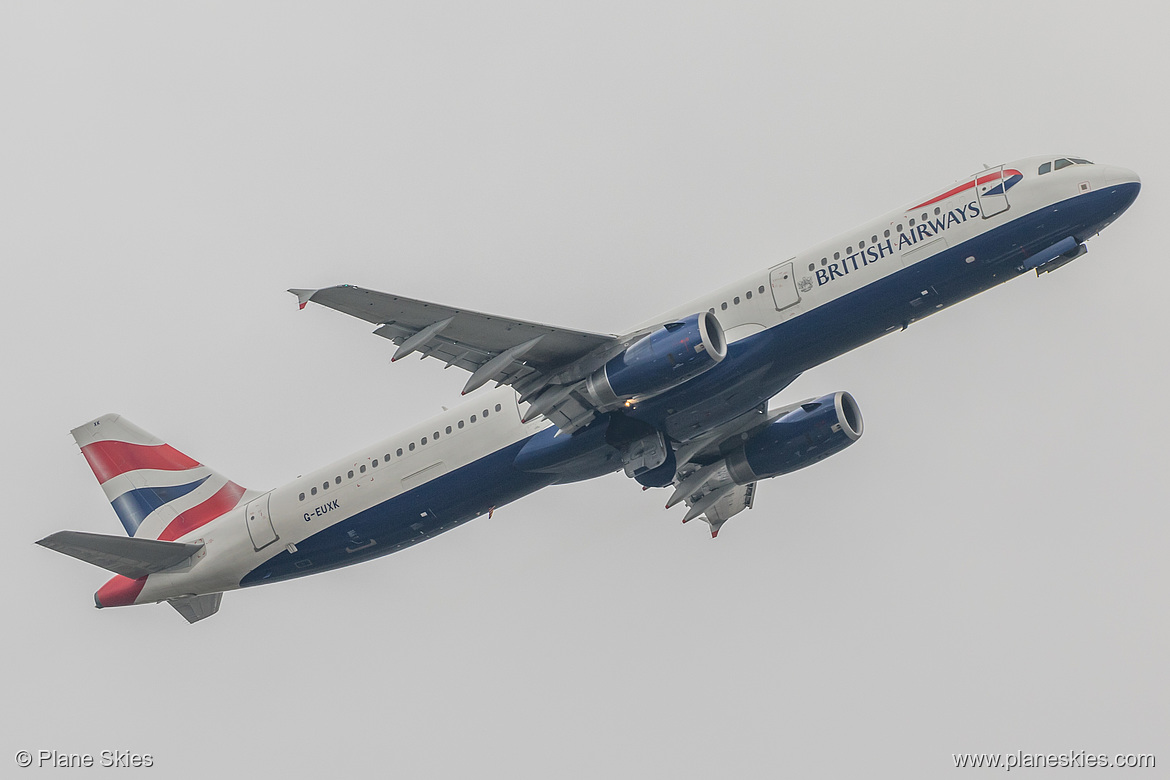 British Airways Airbus A321-200 G-EUXK at London Heathrow Airport (EGLL/LHR)