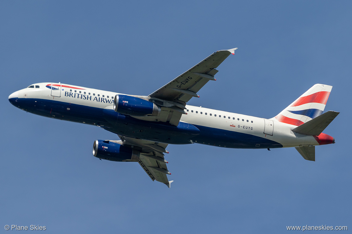 British Airways Airbus A320-200 G-EUYG at London Heathrow Airport (EGLL/LHR) British Airways Airbus A320-200 G-EUYG at London Heathrow Airport (EGLL/LHR)