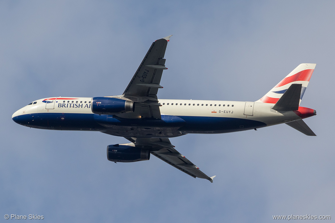 British Airways Airbus A320-200 G-EUYJ at London Heathrow Airport (EGLL/LHR)