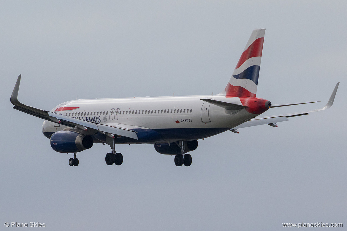 British Airways Airbus A320-200 G-EUYT at London Heathrow Airport (EGLL/LHR)