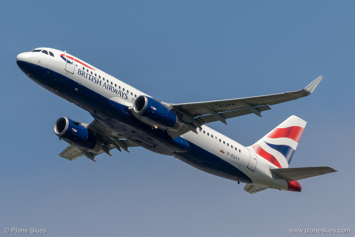 British Airways Airbus A320-200 G-EUYY at London Heathrow Airport (EGLL/LHR)