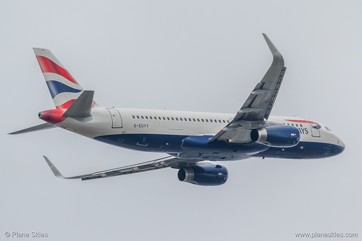 British Airways Airbus A320-200 G-EUYY at London Heathrow Airport (EGLL/LHR)