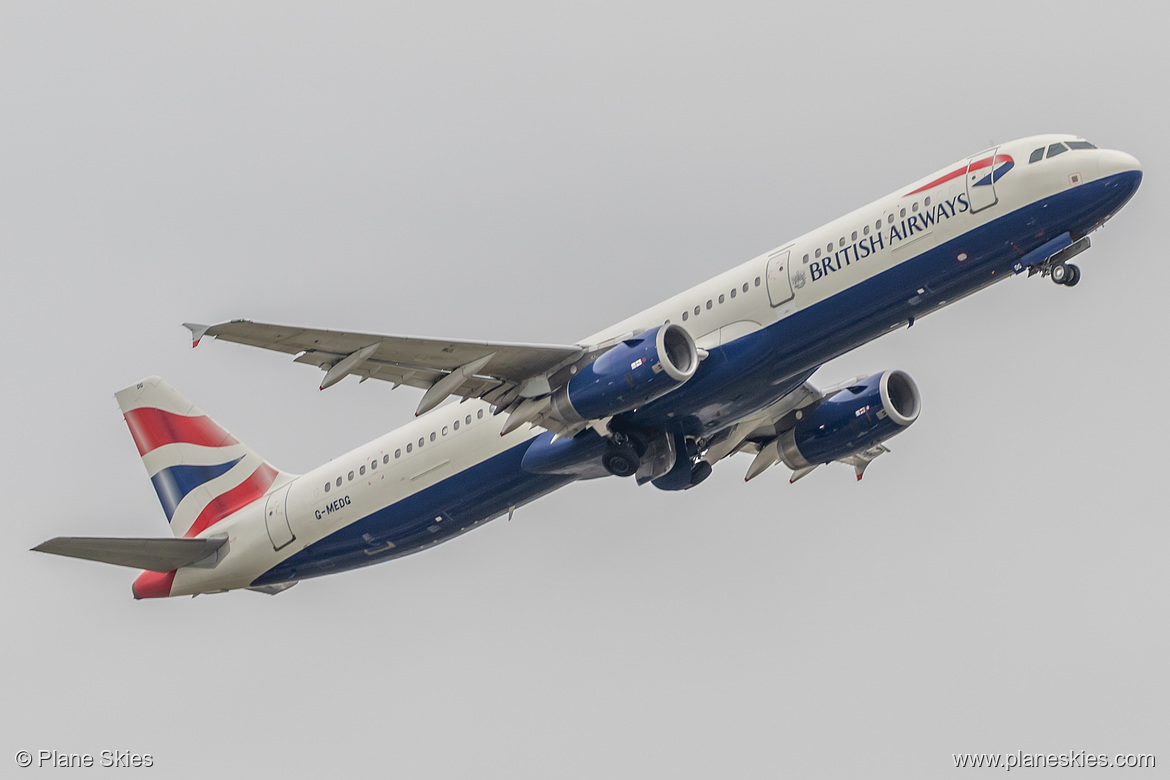 British Airways Airbus A321-200 G-MEDG at London Heathrow Airport (EGLL/LHR)