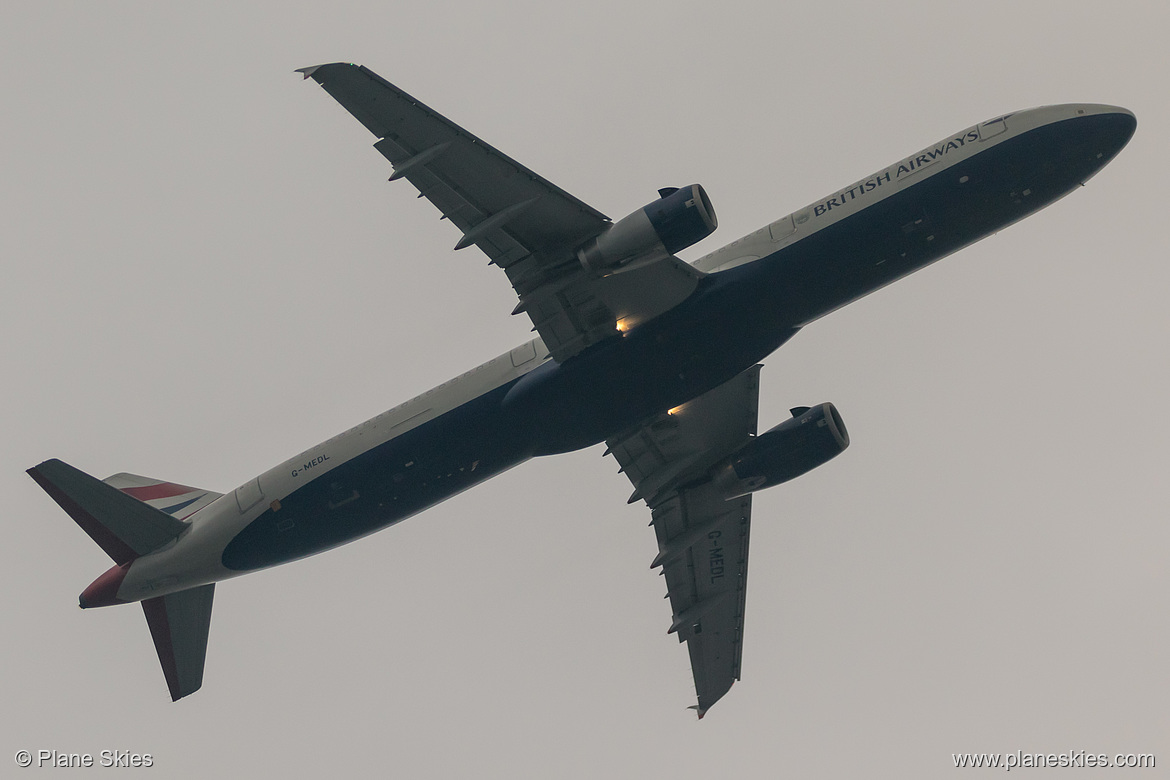 British Airways Airbus A321-200 G-MEDL at London Heathrow Airport (EGLL/LHR)