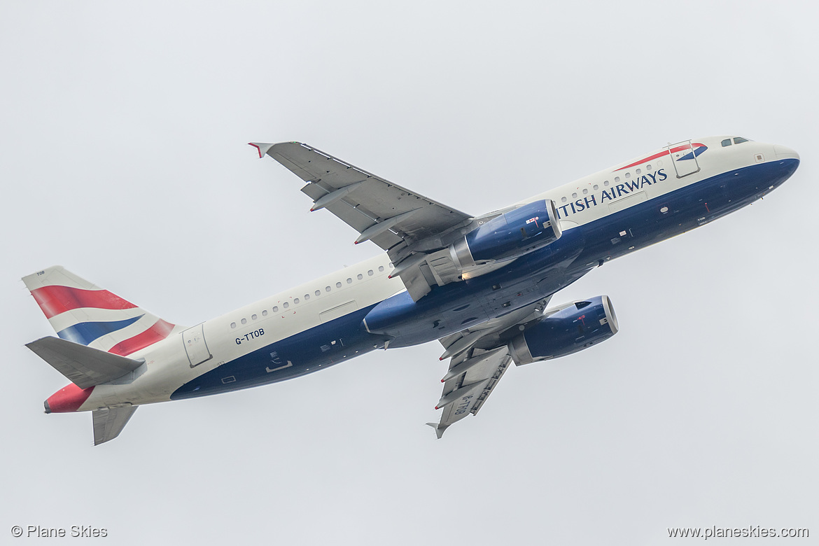 British Airways Airbus A320-200 G-TTOB at London Heathrow Airport (EGLL/LHR)