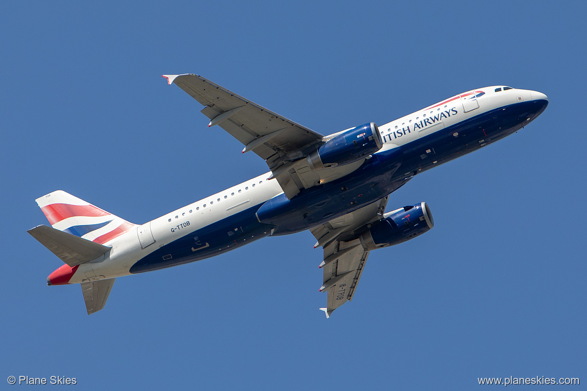 British Airways Airbus A320-200 G-TTOB at London Heathrow Airport (EGLL/LHR) British Airways Airbus A320-200 G-TTOB at London Heathrow Airport (EGLL/LHR)