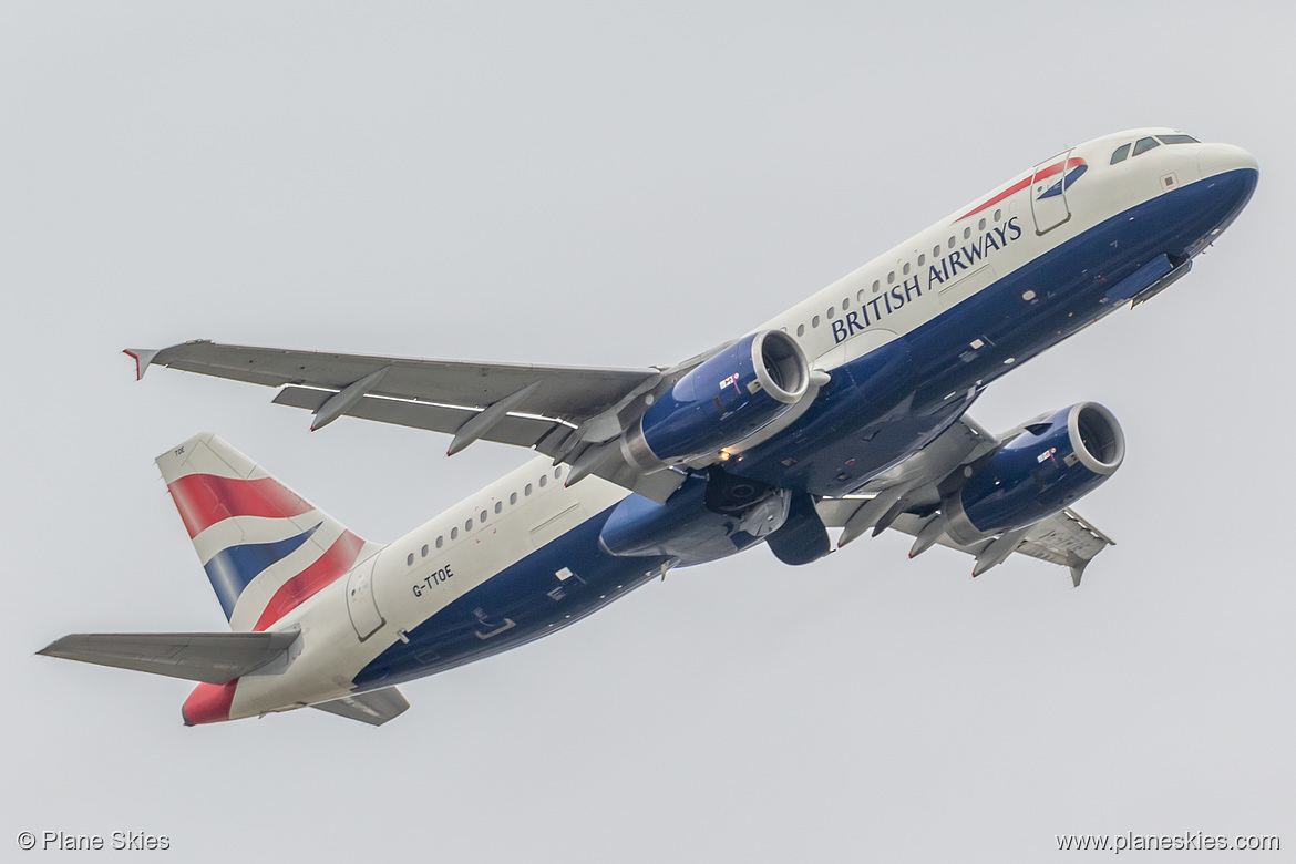 British Airways Airbus A320-200 G-TTOE at London Heathrow Airport (EGLL/LHR) British Airways Airbus A320-200 G-TTOE at London Heathrow Airport (EGLL/LHR)