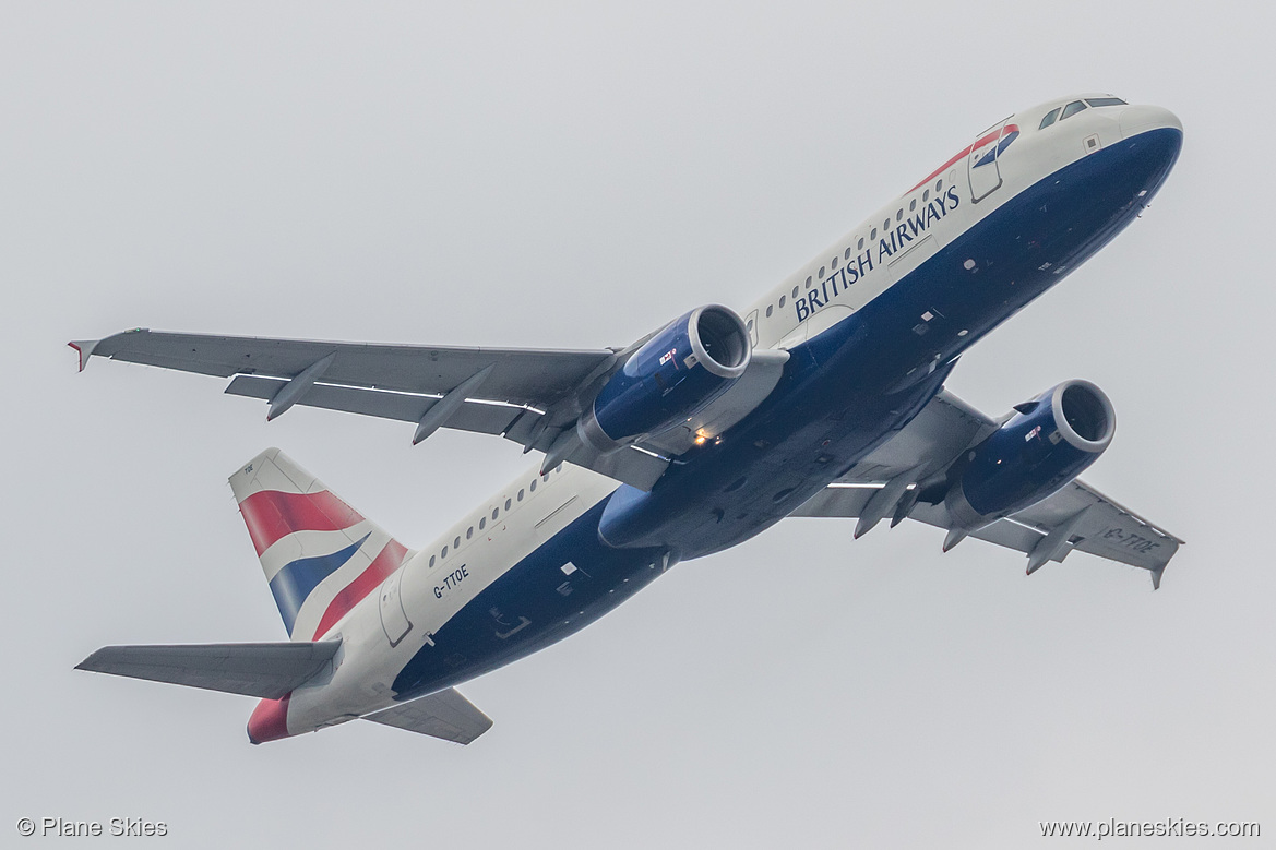 British Airways Airbus A320-200 G-TTOE at London Heathrow Airport (EGLL/LHR) British Airways Airbus A320-200 G-TTOE at London Heathrow Airport (EGLL/LHR)