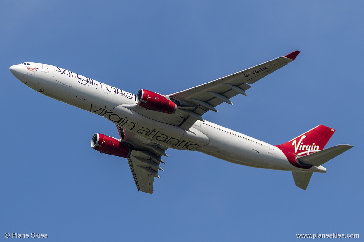 Virgin Atlantic Airbus A330-300 G-VGEM at London Heathrow Airport (EGLL/LHR)