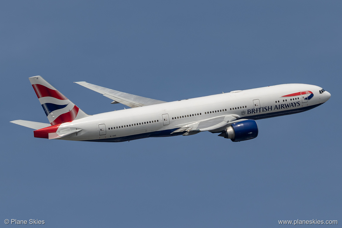 British Airways Boeing 777-200ER G-VIIC at London Heathrow Airport (EGLL/LHR) British Airways Boeing 777-200ER G-VIIC at London Heathrow Airport (EGLL/LHR)