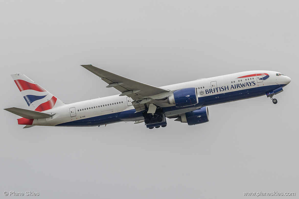 British Airways Boeing 777-200ER G-VIIC at London Heathrow Airport (EGLL/LHR)