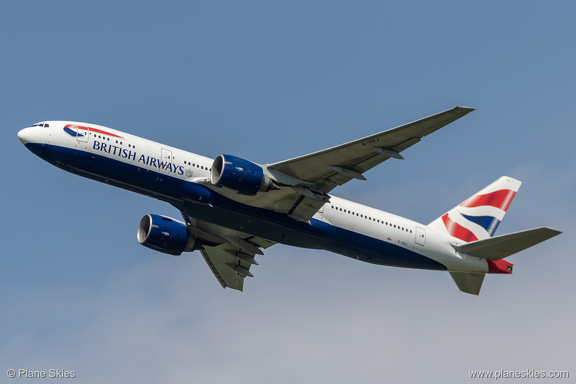 British Airways Boeing 777-200ER G-VIIJ at London Heathrow Airport (EGLL/LHR)