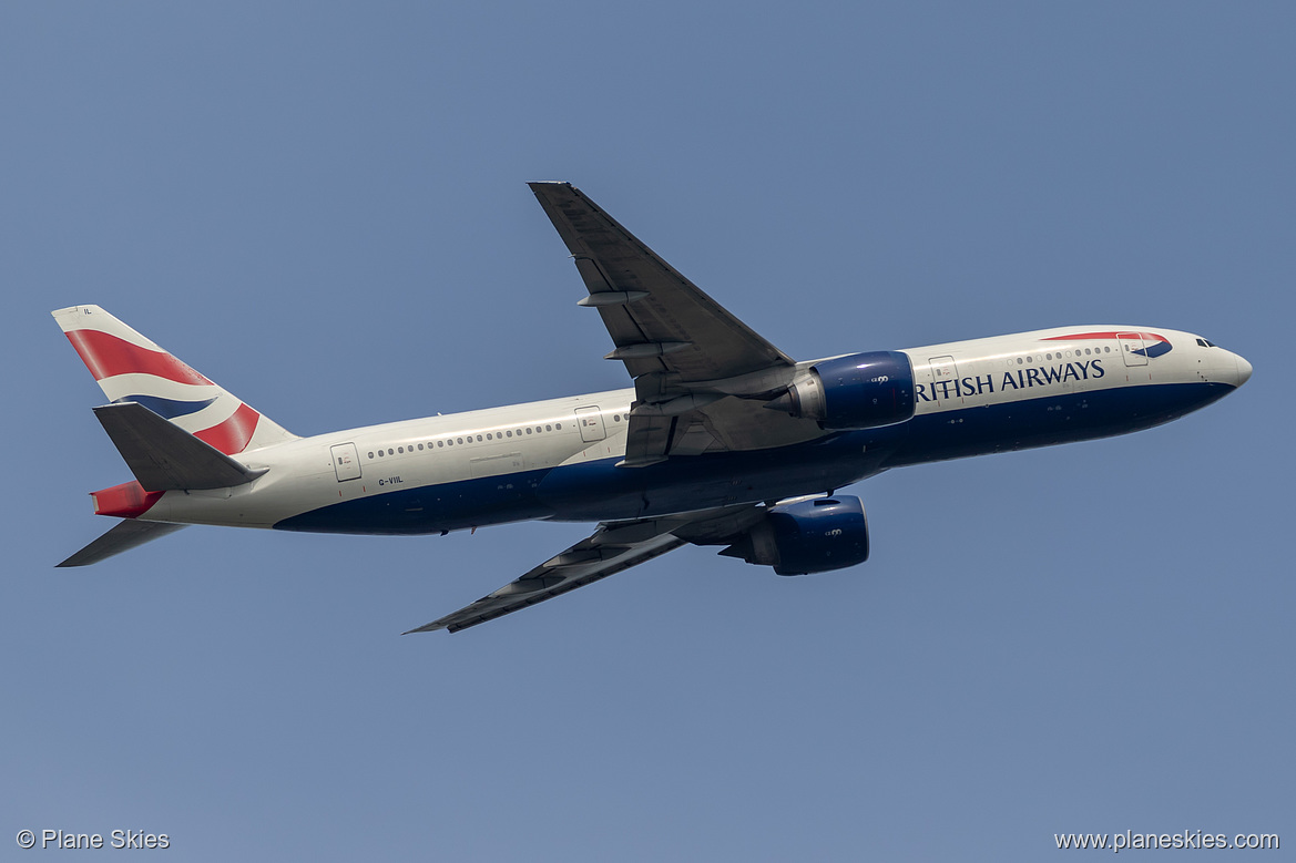 British Airways Boeing 777-200ER G-VIIL at London Heathrow Airport (EGLL/LHR) British Airways Boeing 777-200ER G-VIIL at London Heathrow Airport (EGLL/LHR)