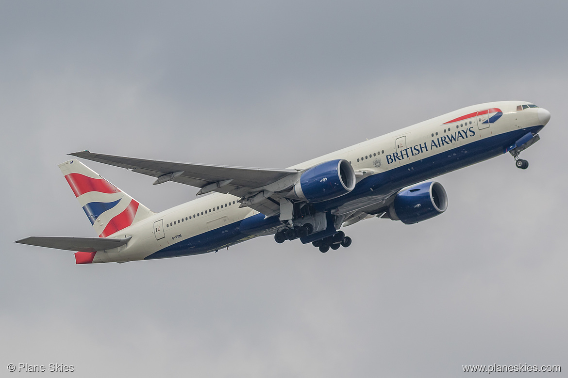 British Airways Boeing 777-200ER G-VIIM at London Heathrow Airport (EGLL/LHR) British Airways Boeing 777-200ER G-VIIM at London Heathrow Airport (EGLL/LHR)