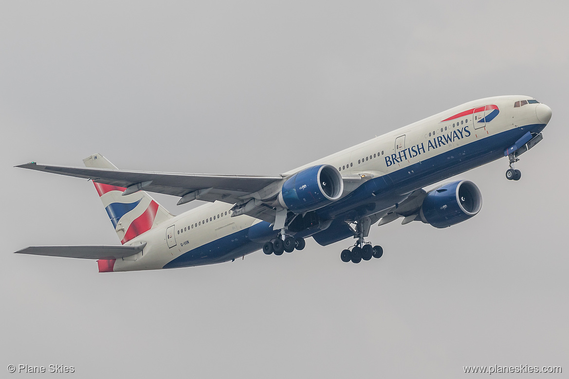 British Airways Boeing 777-200ER G-VIIN at London Heathrow Airport (EGLL/LHR) British Airways Boeing 777-200ER G-VIIN at London Heathrow Airport (EGLL/LHR)