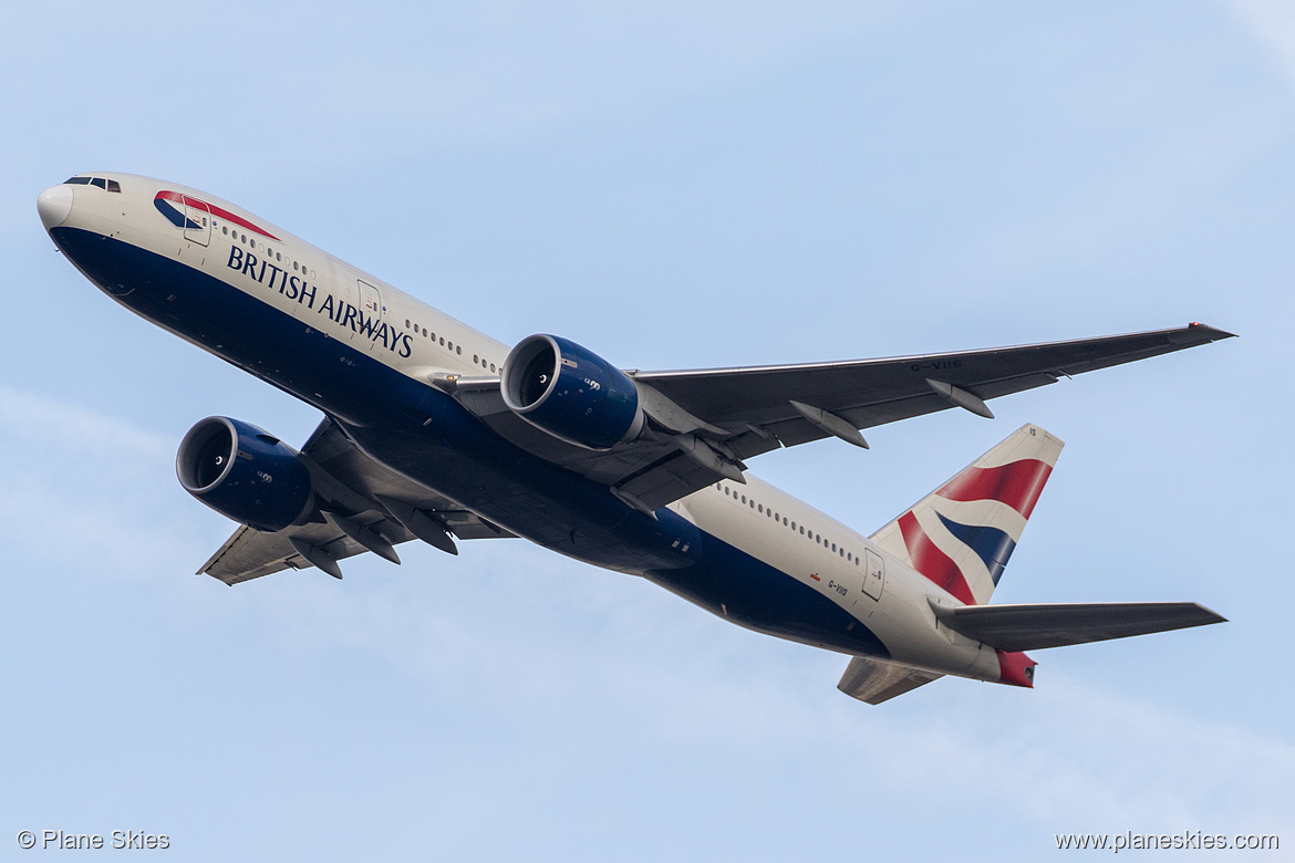 British Airways Boeing 777-200ER G-VIIS at London Heathrow Airport (EGLL/LHR)