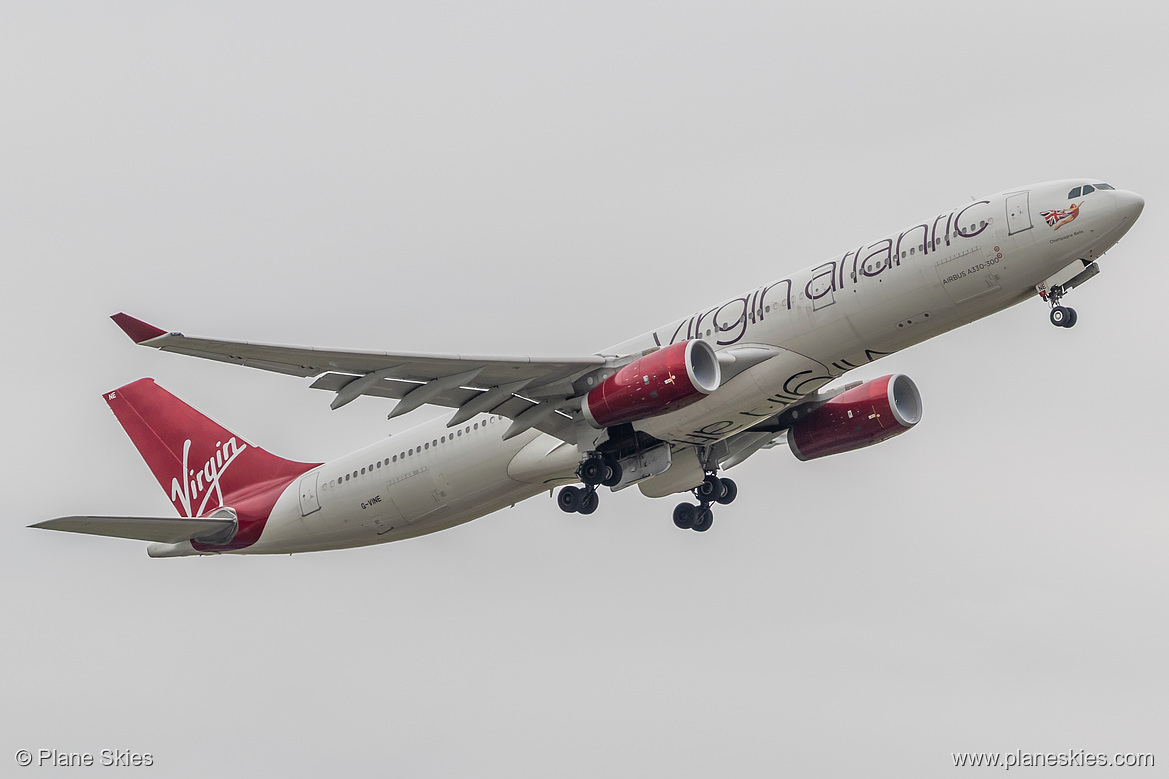 Virgin Atlantic Airbus A330-300 G-VINE at London Heathrow Airport (EGLL/LHR) Virgin Atlantic Airbus A330-300 G-VINE at London Heathrow Airport (EGLL/LHR)