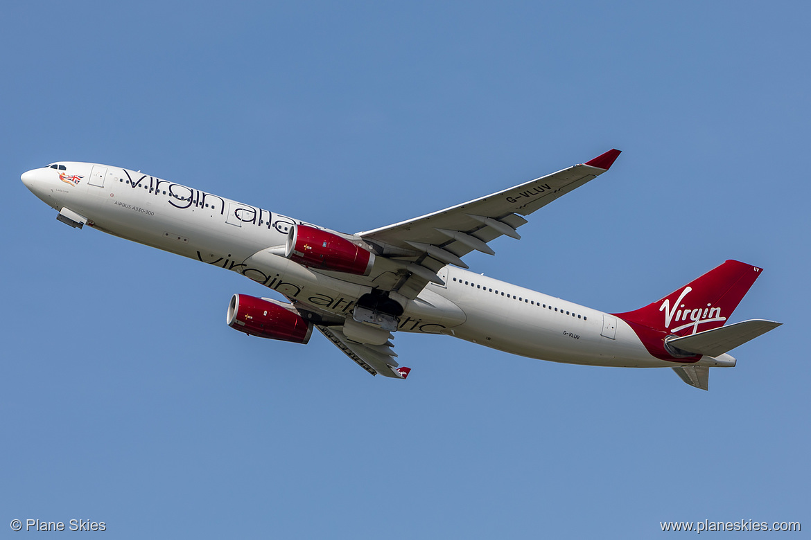 Virgin Atlantic Airbus A330-300 G-VLUV at London Heathrow Airport (EGLL/LHR)