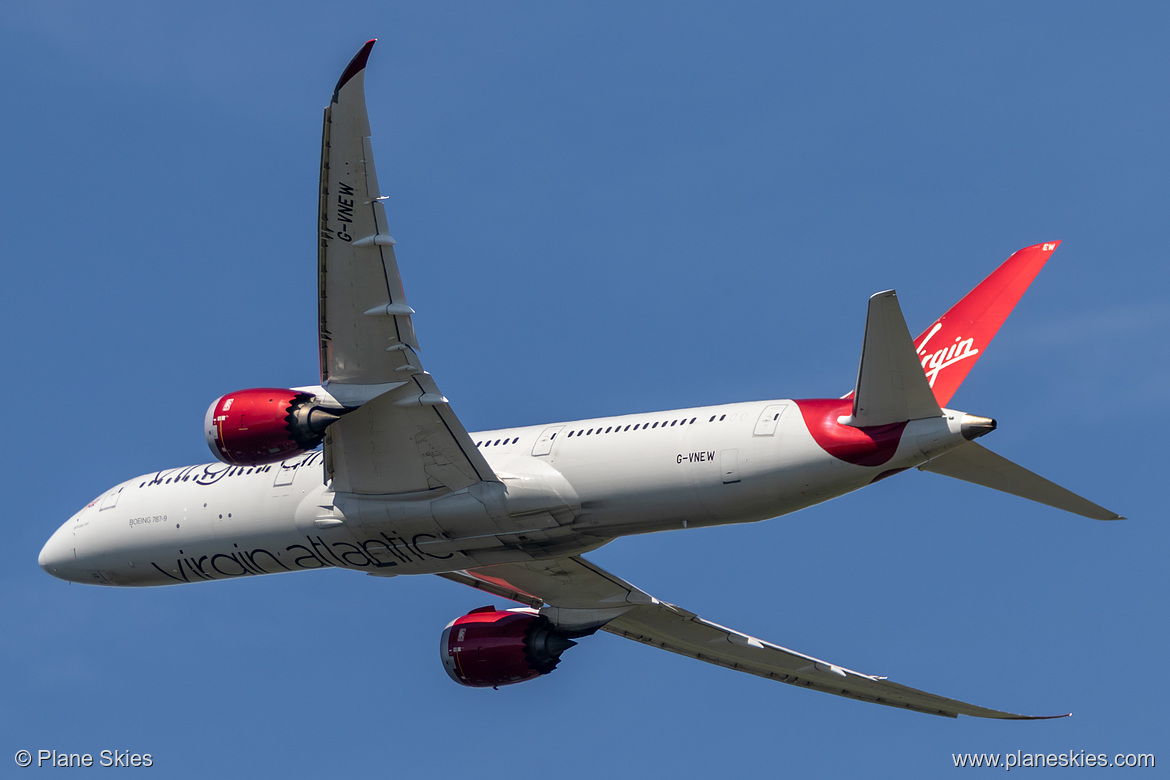 Virgin Atlantic Boeing 787-9 G-VNEW at London Heathrow Airport (EGLL/LHR) Virgin Atlantic Boeing 787-9 G-VNEW at London Heathrow Airport (EGLL/LHR)