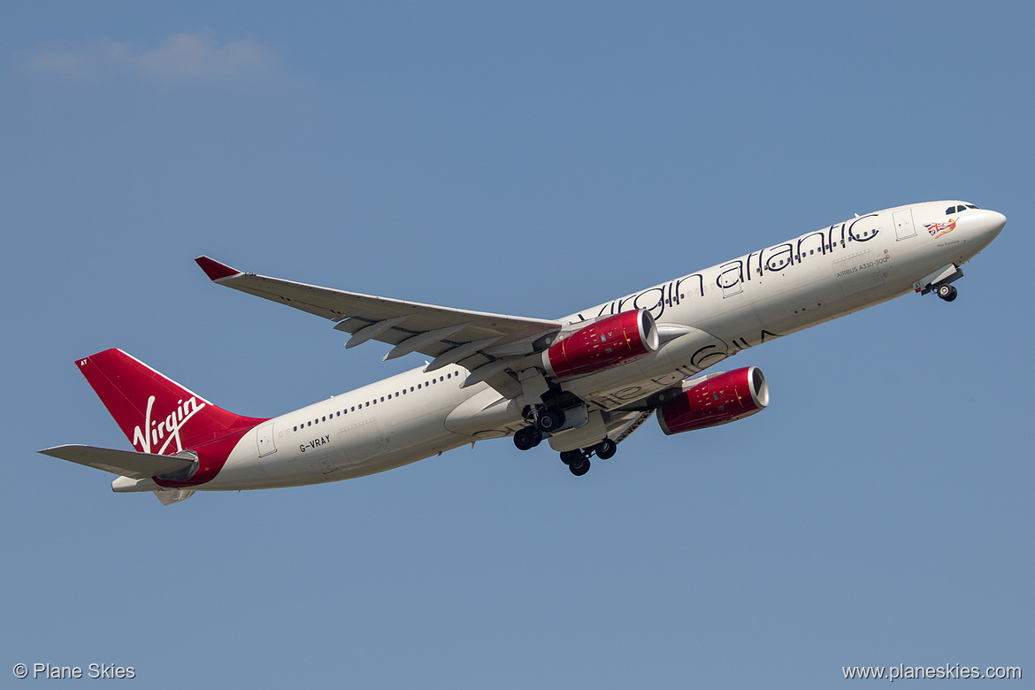 Virgin Atlantic Airbus A330-300 G-VRAY at London Heathrow Airport (EGLL/LHR)