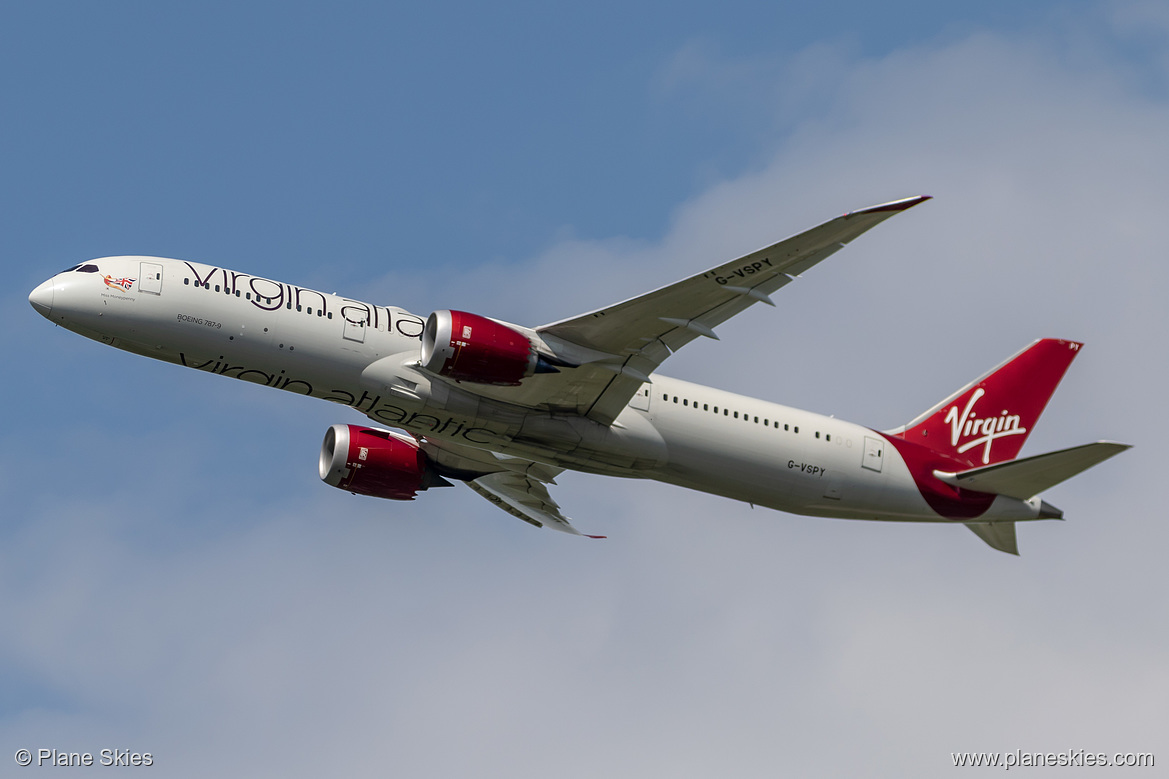 Virgin Atlantic Boeing 787-9 G-VSPY at London Heathrow Airport (EGLL/LHR)