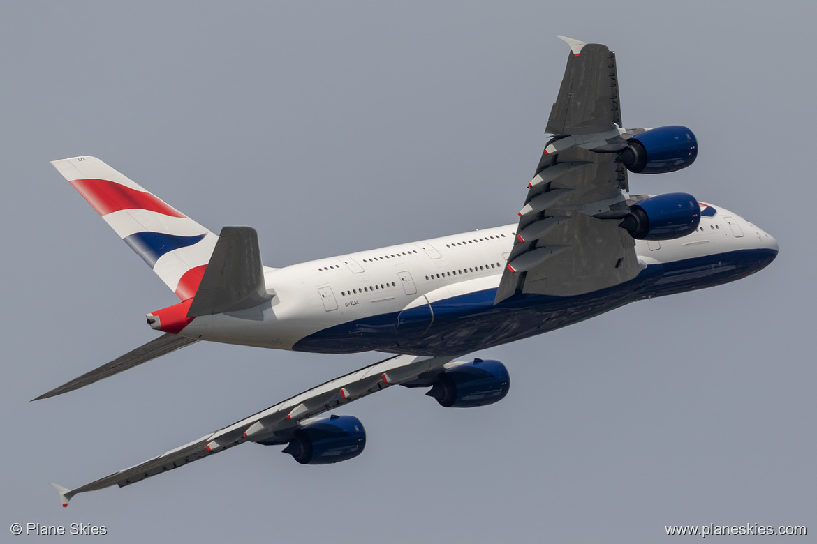 British Airways Airbus A380-800 G-XLEL at London Heathrow Airport (EGLL/LHR)