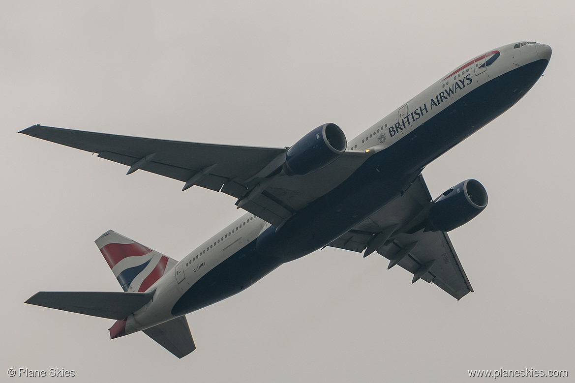 British Airways Boeing 777-200ER G-YMMJ at London Heathrow Airport (EGLL/LHR)