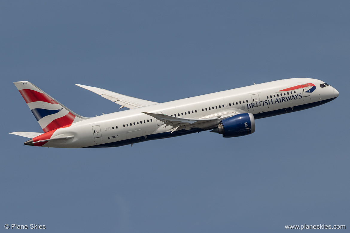 British Airways Boeing 787-8 G-ZBJC at London Heathrow Airport (EGLL/LHR) British Airways Boeing 787-8 G-ZBJC at London Heathrow Airport (EGLL/LHR)