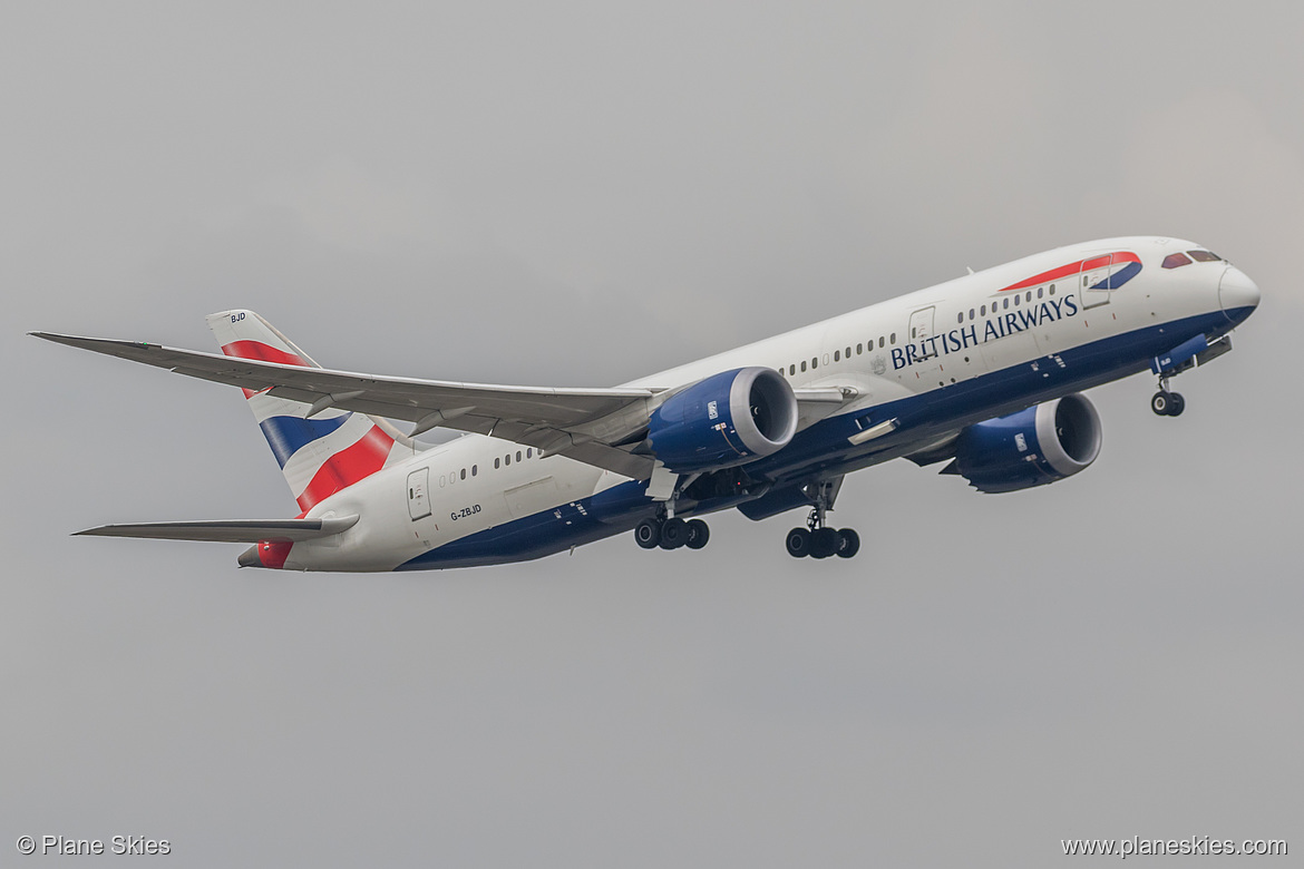 British Airways Boeing 787-8 G-ZBJD at London Heathrow Airport (EGLL/LHR)