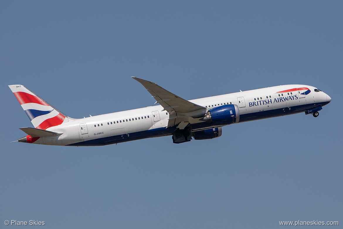 British Airways Boeing 787-9 G-ZBKC at London Heathrow Airport (EGLL/LHR) British Airways Boeing 787-9 G-ZBKC at London Heathrow Airport (EGLL/LHR)