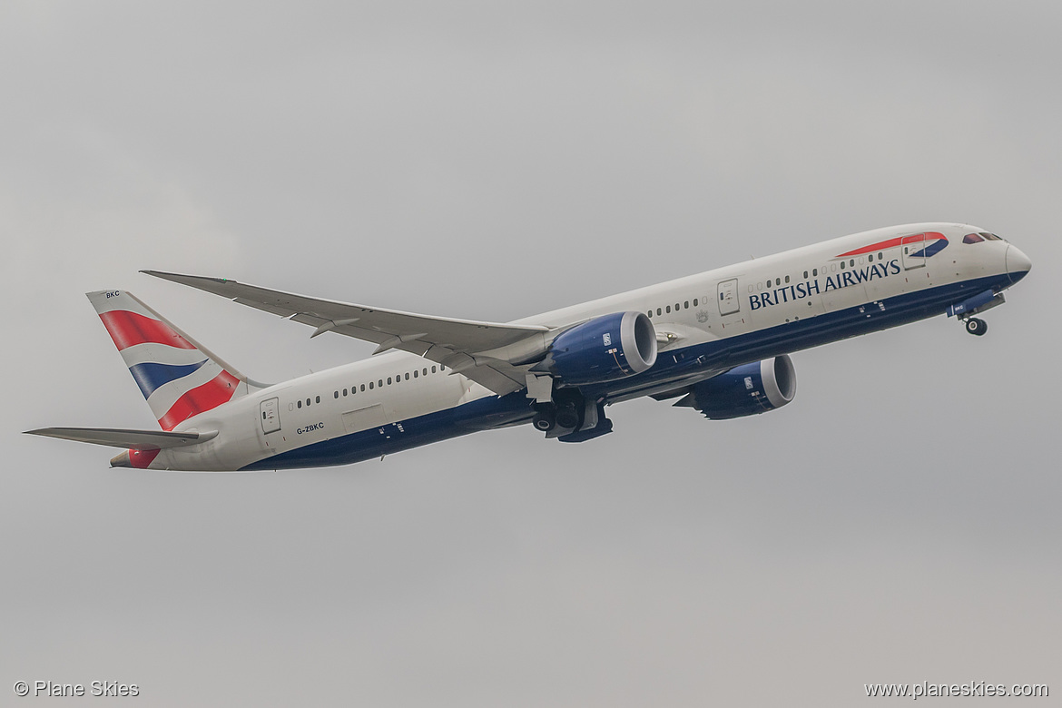 British Airways Boeing 787-9 G-ZBKC at London Heathrow Airport (EGLL/LHR) British Airways Boeing 787-9 G-ZBKC at London Heathrow Airport (EGLL/LHR)