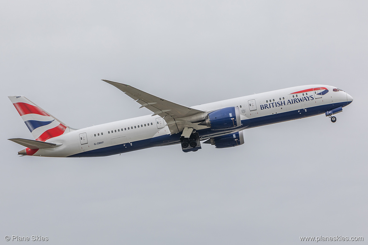 British Airways Boeing 787-9 G-ZBKF at London Heathrow Airport (EGLL/LHR)