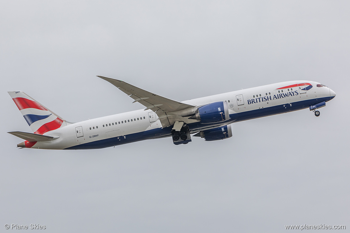 British Airways Boeing 787-9 G-ZBKF at London Heathrow Airport (EGLL/LHR) British Airways Boeing 787-9 G-ZBKF at London Heathrow Airport (EGLL/LHR)