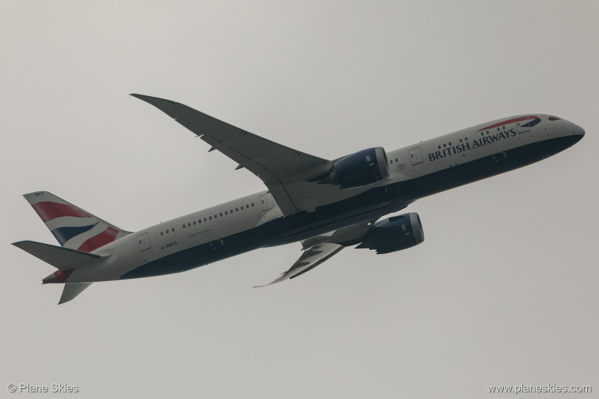 British Airways Boeing 787-9 G-ZBKG at London Heathrow Airport (EGLL/LHR) British Airways Boeing 787-9 G-ZBKG at London Heathrow Airport (EGLL/LHR)