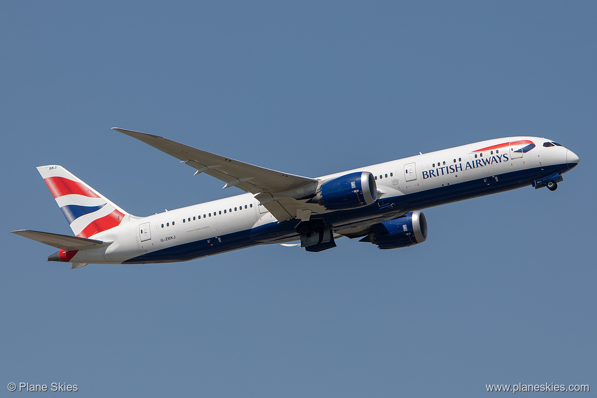 British Airways Boeing 787-9 G-ZBKJ at London Heathrow Airport (EGLL/LHR)