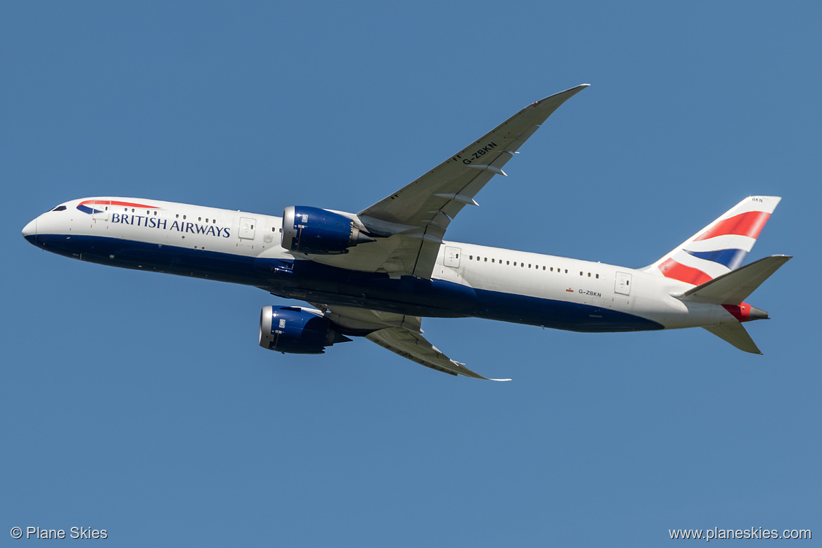 British Airways Boeing 787-9 G-ZBKN at London Heathrow Airport (EGLL/LHR) British Airways Boeing 787-9 G-ZBKN at London Heathrow Airport (EGLL/LHR)