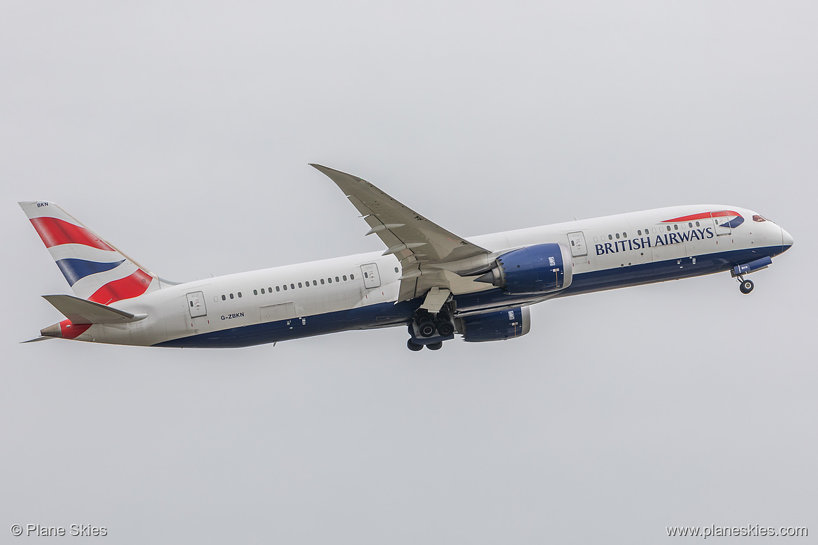 British Airways Boeing 787-9 G-ZBKN at London Heathrow Airport (EGLL/LHR)