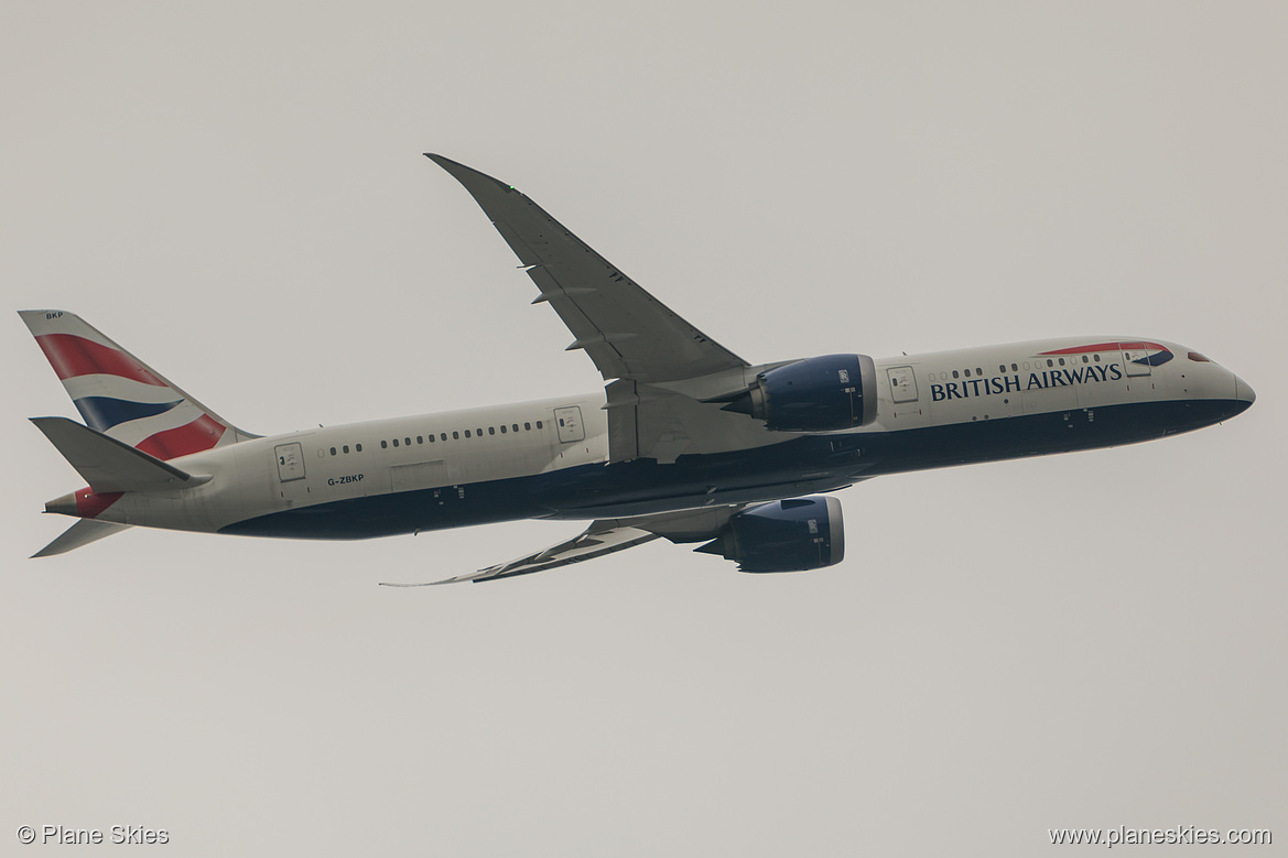 British Airways Boeing 787-9 G-ZBKP at London Heathrow Airport (EGLL/LHR)