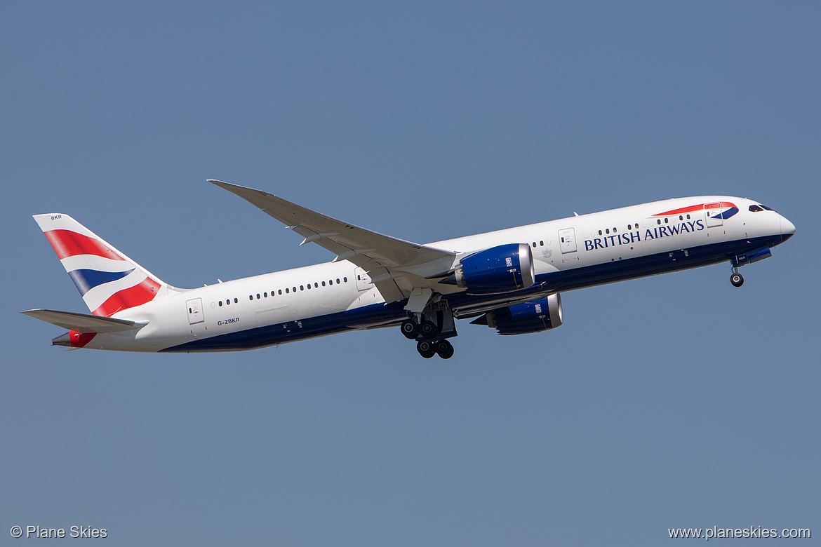 British Airways Boeing 787-9 G-ZBKR at London Heathrow Airport (EGLL/LHR)