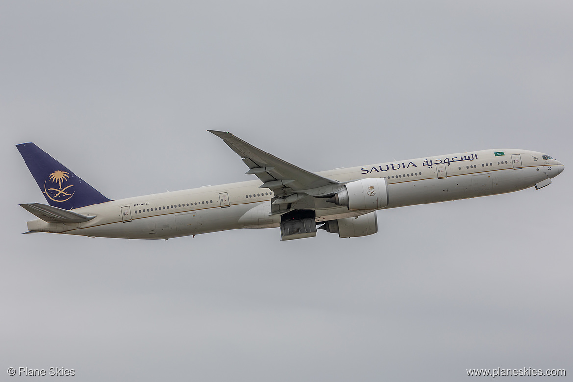 Saudia Boeing 777-300ER HZ-AK20 at London Heathrow Airport (EGLL/LHR) Saudia Boeing 777-300ER HZ-AK20 at London Heathrow Airport (EGLL/LHR)