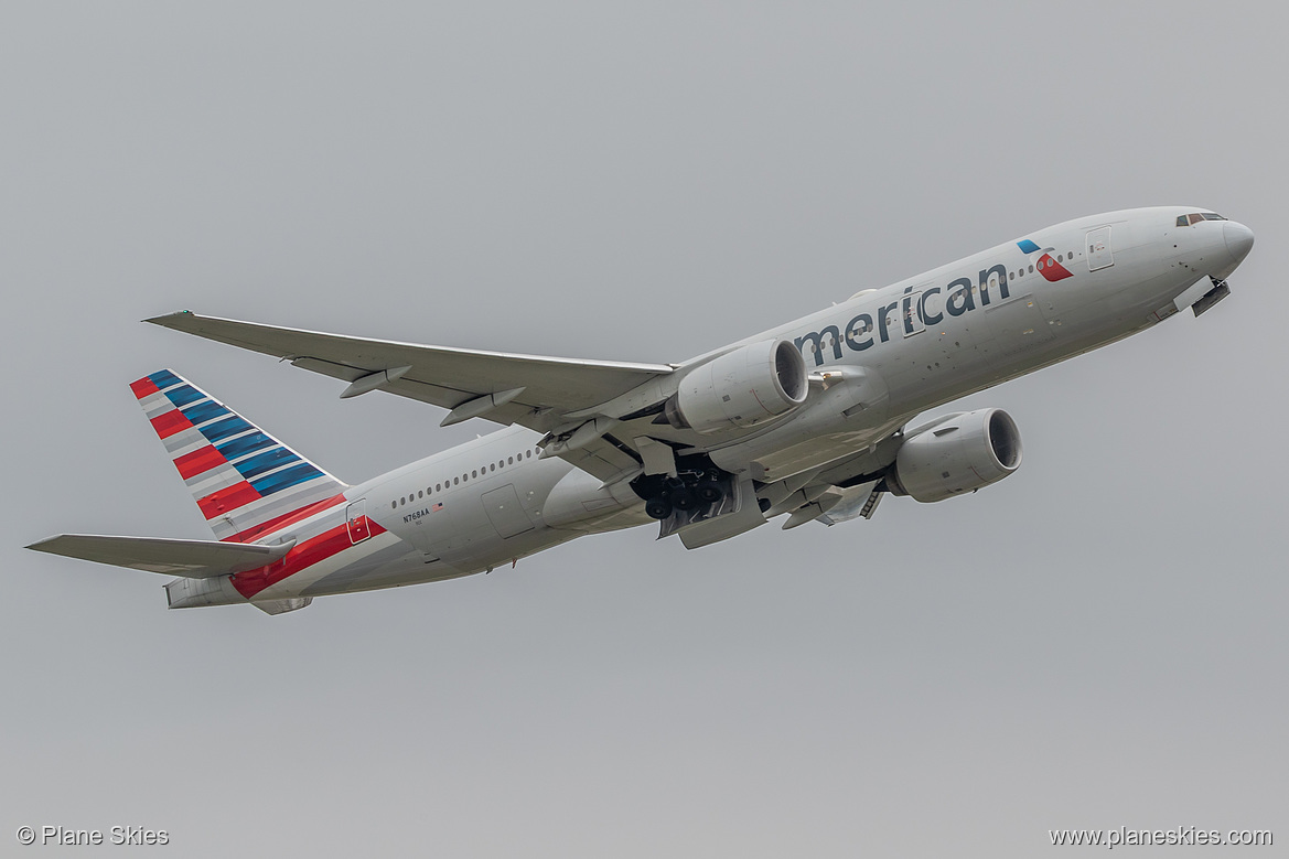 American Airlines Boeing 777-200ER N768AA at London Heathrow Airport (EGLL/LHR)