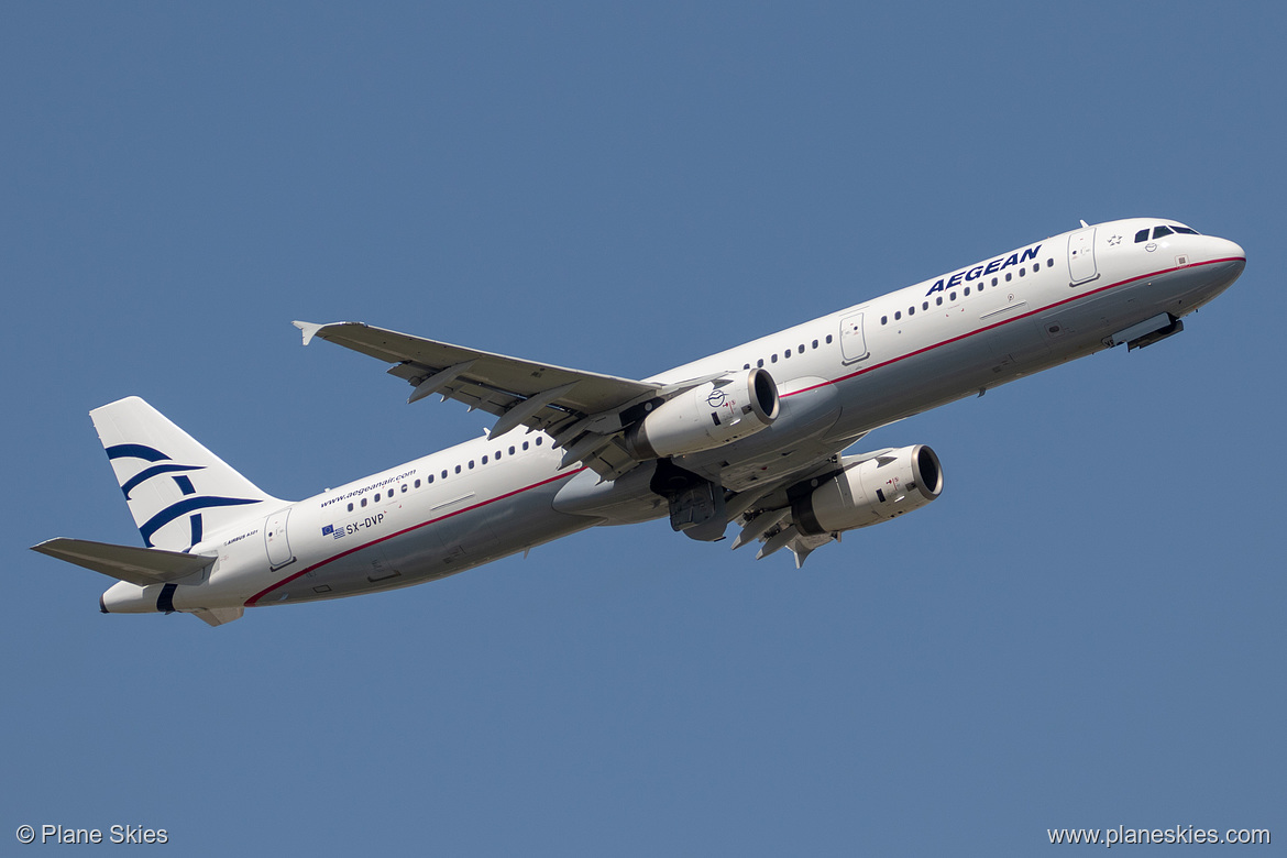 Aegean Airlines Airbus A321-200 SX-DVP at London Heathrow Airport (EGLL/LHR)