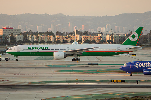 EVA Air Boeing 777-300ER B-16708 at Los Angeles International Airport (KLAX/LAX)