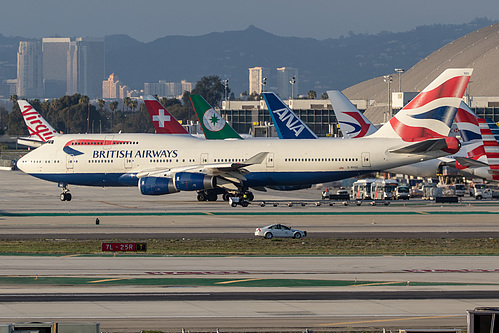British Airways Boeing 747-400 G-BYGC at Los Angeles International Airport (KLAX/LAX) British Airways Boeing 747-400 G-BYGC at Los Angeles International Airport (KLAX/LAX)