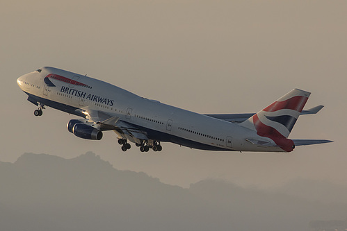 British Airways Boeing 747-400 G-BYGC at Los Angeles International Airport (KLAX/LAX)