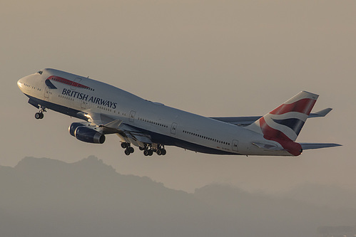British Airways Boeing 747-400 G-BYGC at Los Angeles International Airport (KLAX/LAX) British Airways Boeing 747-400 G-BYGC at Los Angeles International Airport (KLAX/LAX)