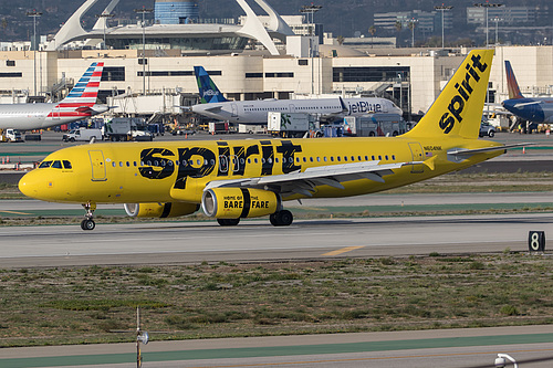 Spirit Airlines Airbus A320-200 N604NK at Los Angeles International Airport (KLAX/LAX)