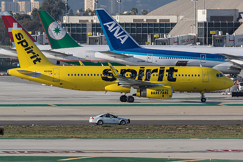 Spirit Airlines Airbus A320-200 N619NK at Los Angeles International Airport (KLAX/LAX) Spirit Airlines Airbus A320-200 N619NK at Los Angeles International Airport (KLAX/LAX)