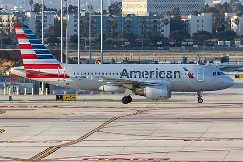 American Airlines Airbus A319-100 N750UW at Los Angeles International Airport (KLAX/LAX)